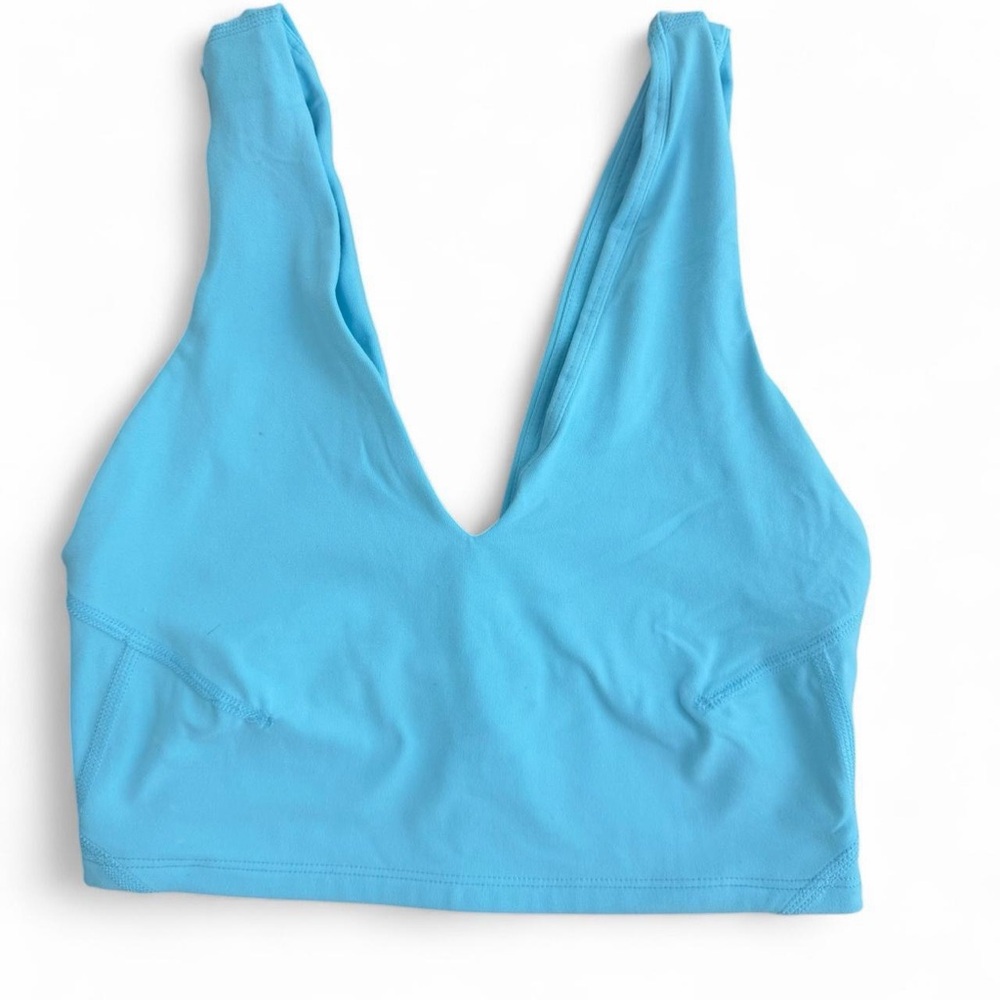 Free People Movement Light Blue V-Neck Bralette - Women Intimates